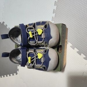 KEEN Kids' Navy and Yellow Shoes